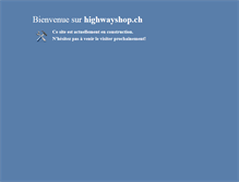 Tablet Screenshot of highwayshop.ch